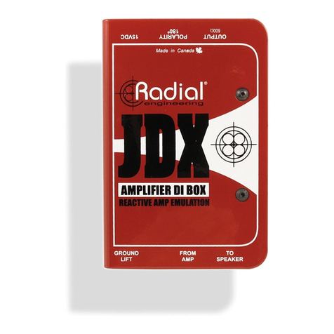 Radial Engineering JDX Manuel utilisateur