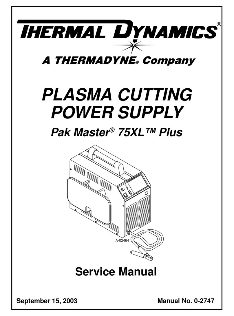 Thermal Dynamics Pak Master 75XL Plus Manuel utilisateur