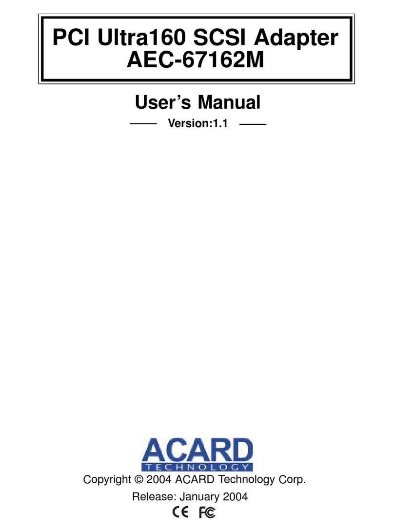 Acard AEC-67162M Manuel utilisateur