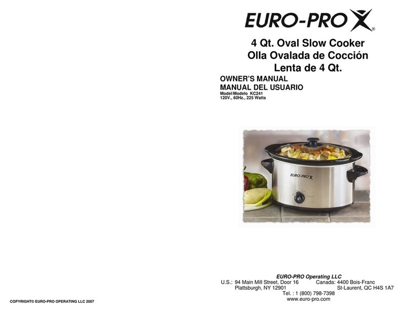 EUROPRO KC241 Manuel utilisateur