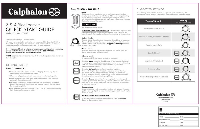 Calphalon 1779206 Manuel utilisateur