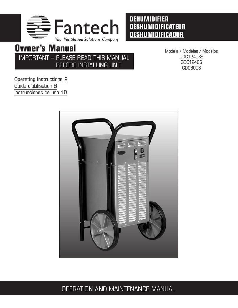 Fantech GDC124CSS Manuel utilisateur