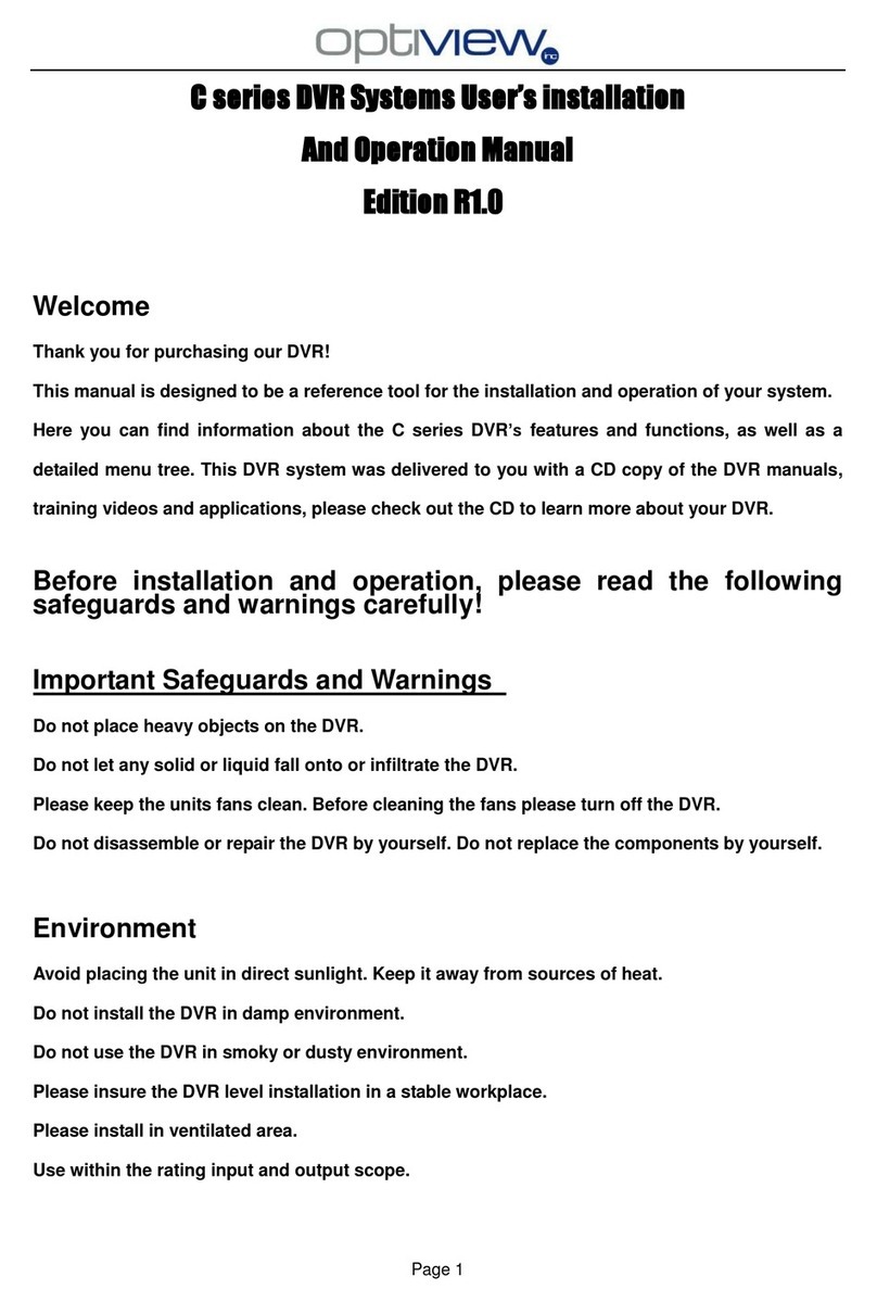 Optiview C Series Mode d'emploi