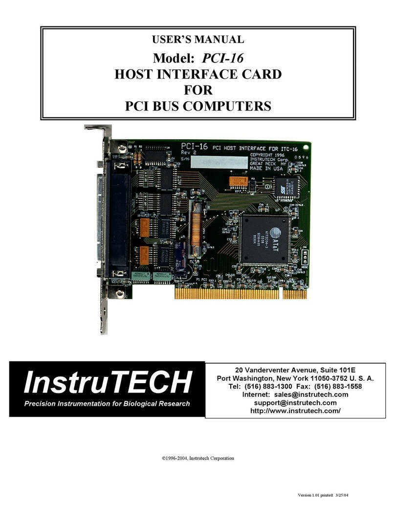 Instrutech PCI-16 Manuel utilisateur