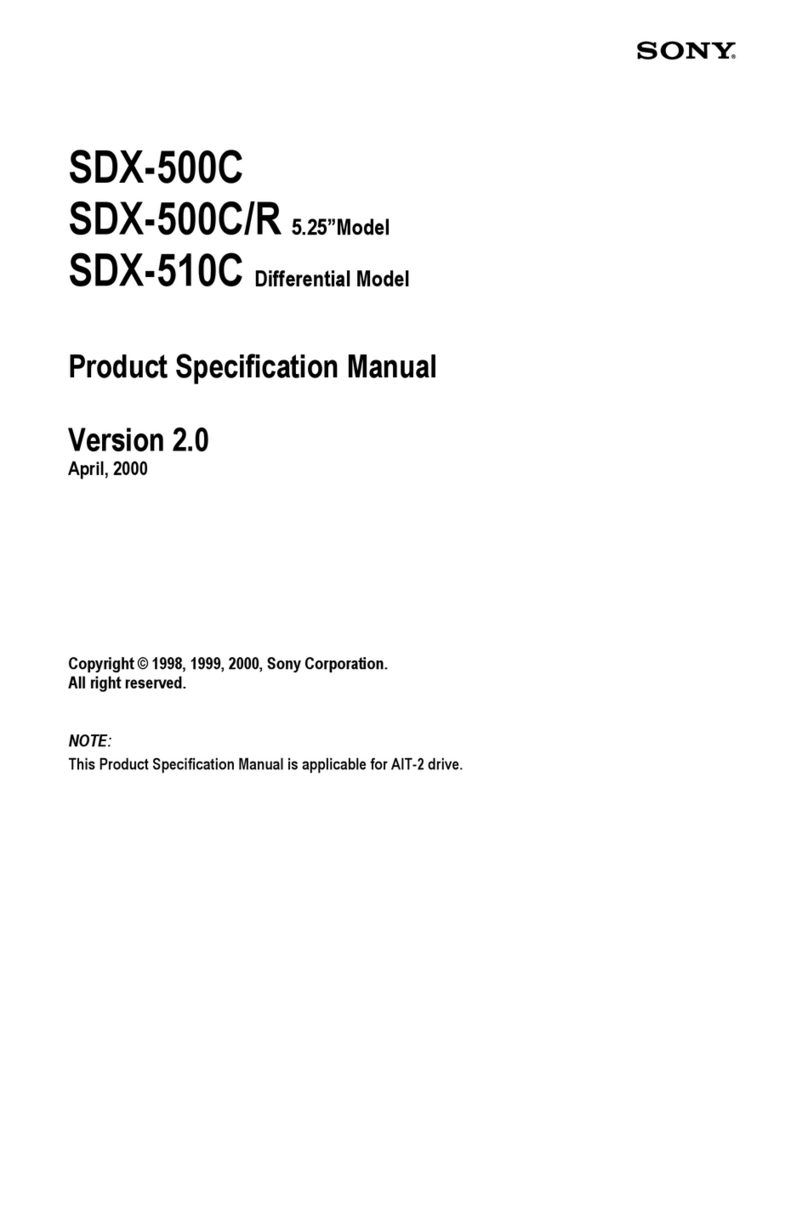 Sony SDX-500C Instructions d'installation Sony SDX-500C Instructions d'installation