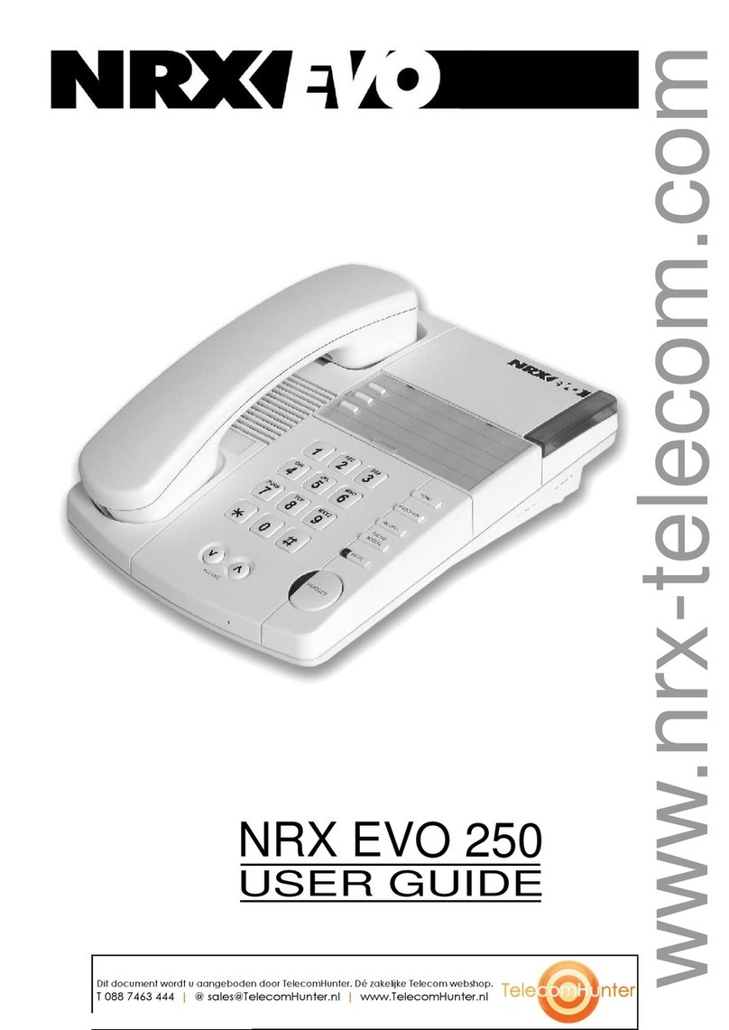 NRX EVO 250 Manuel utilisateur