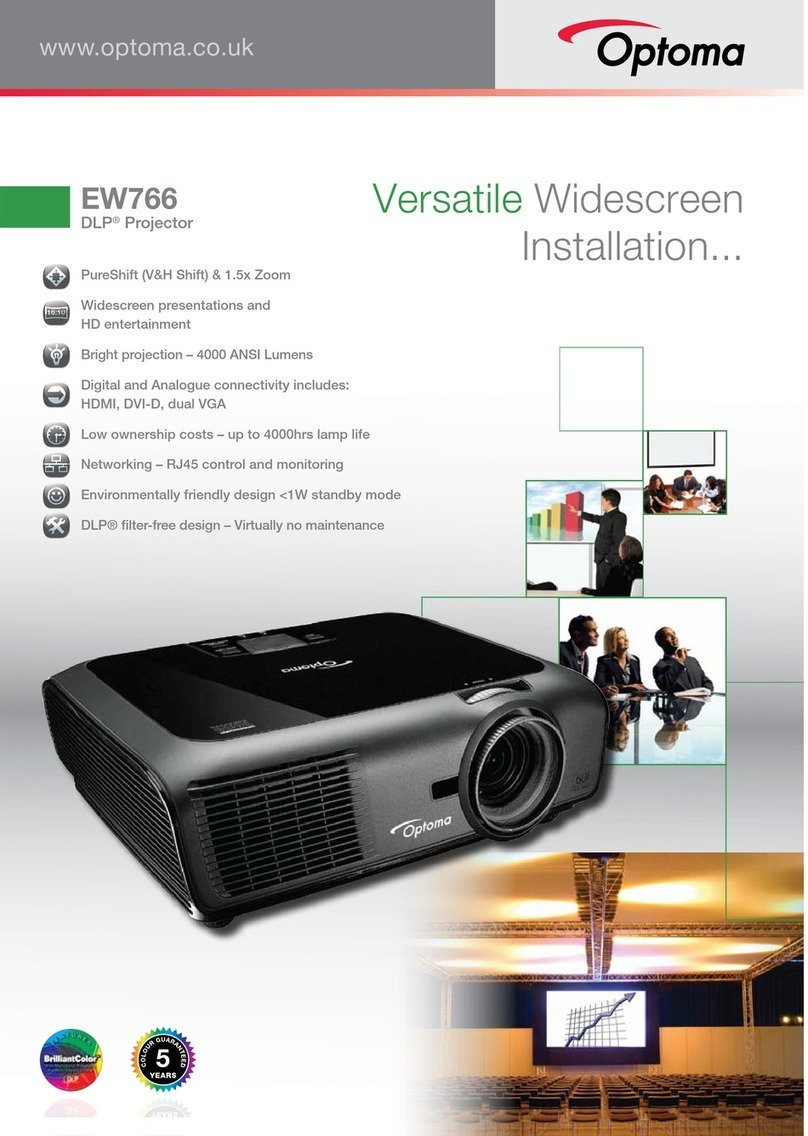 Optoma EW766 Manuel utilisateur