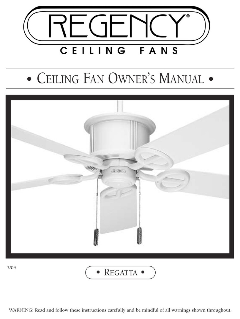 Regency Regatta Manuel utilisateur