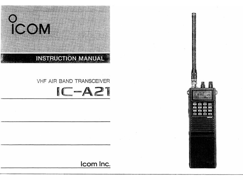 Icom IC-A21 Manuel utilisateur Icom IC-A21 Manuel utilisateur