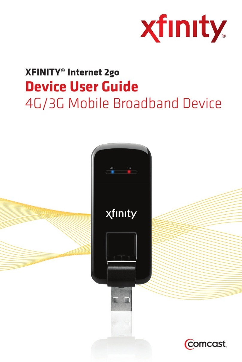 Comcast High-Speed 2go Manuel utilisateur