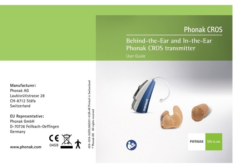 Phonak CROS Manuel utilisateur