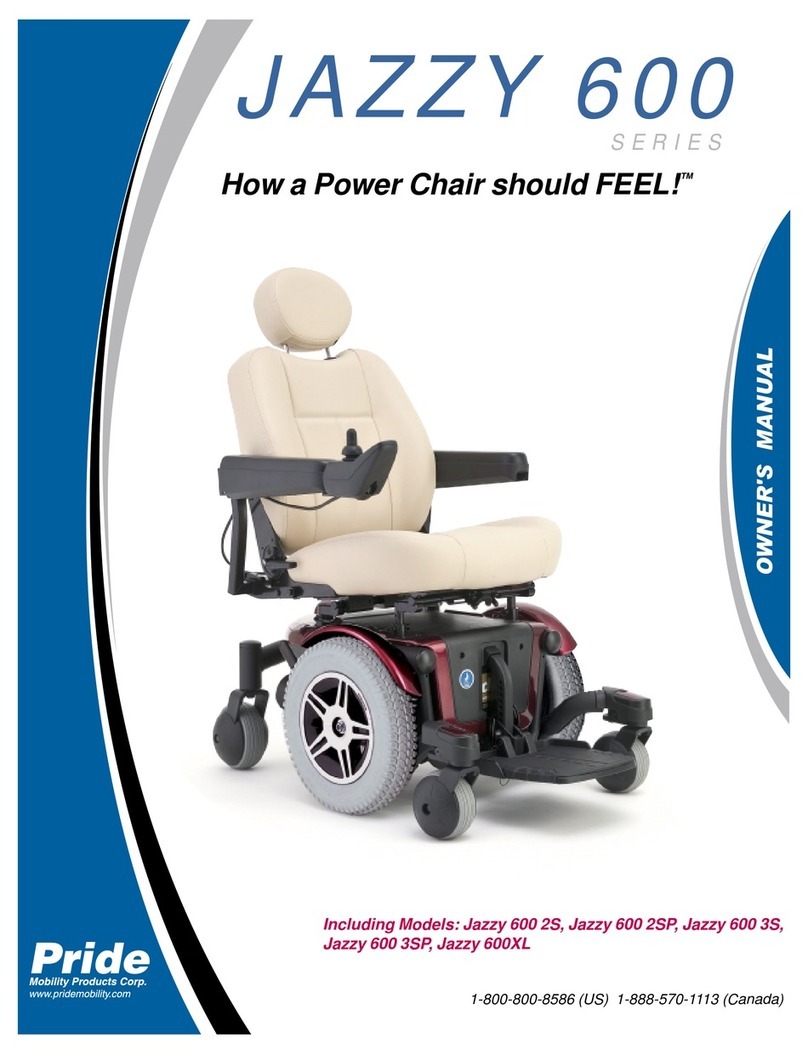 Pride Mobility Jazzy 600 2S Manuel utilisateur