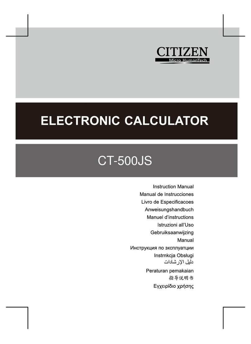 Citizen CT-500JS Manuel utilisateur