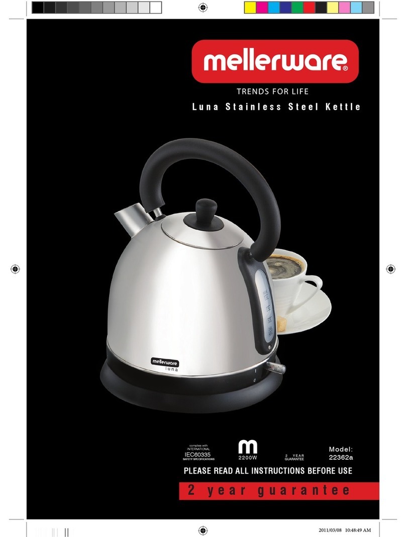 Mellerware 22362 Manuel utilisateur