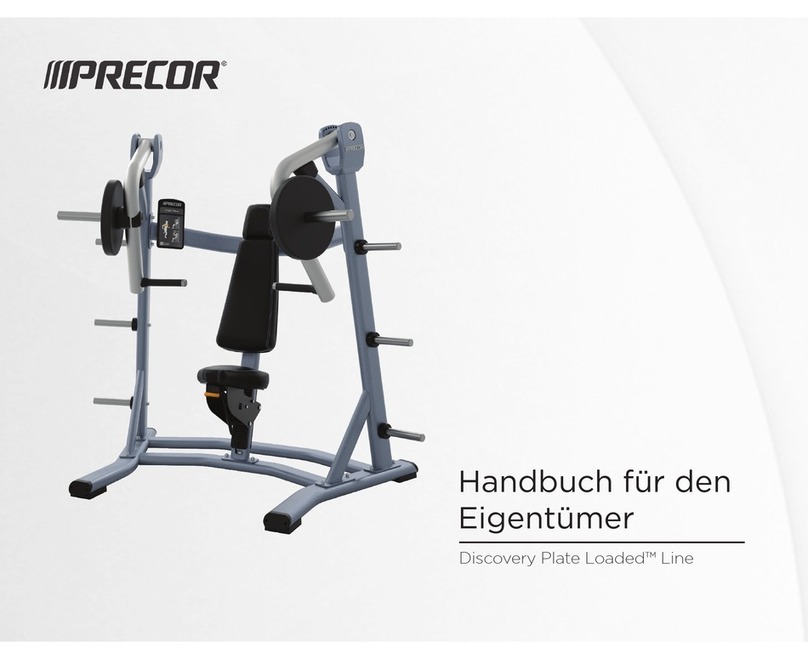 Precor Discovery Plate Loaded Line Manuel utilisateur