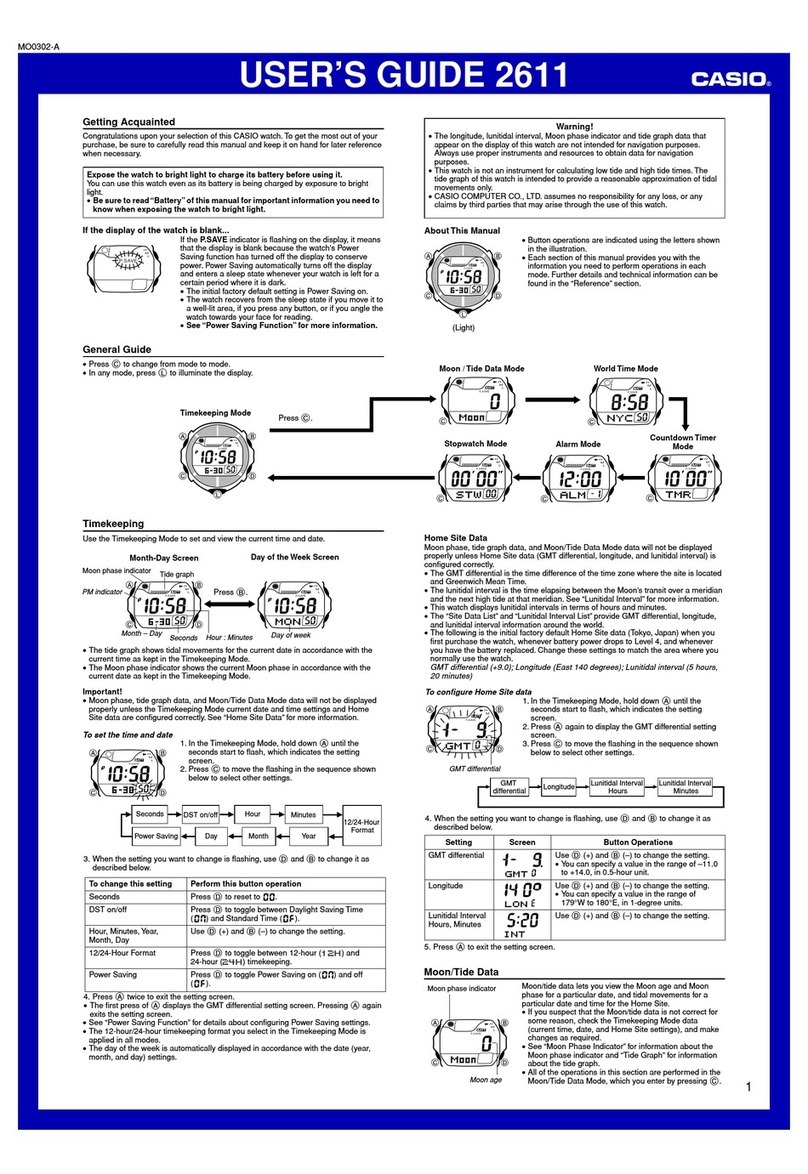 Casio 2611 Manuel utilisateur