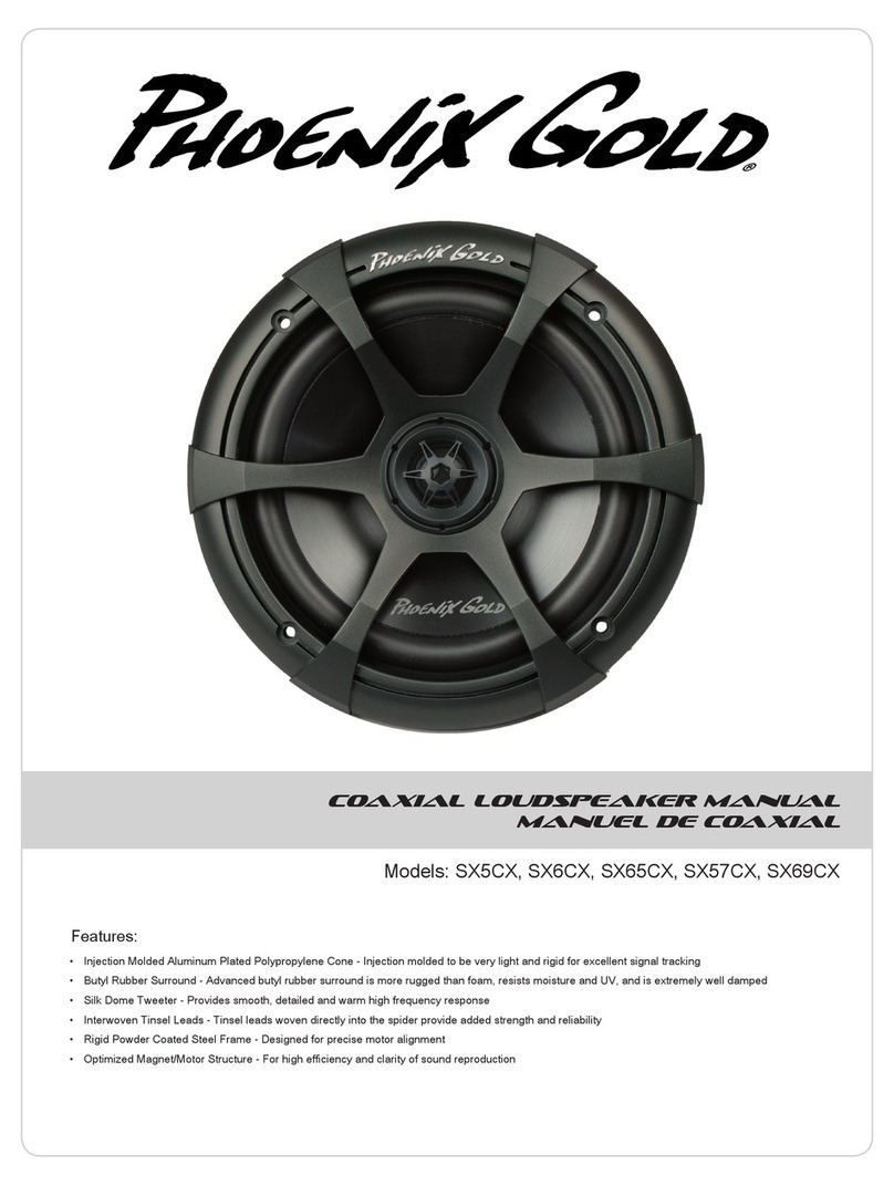 Phoenix Gold SX6CX Manuel utilisateur