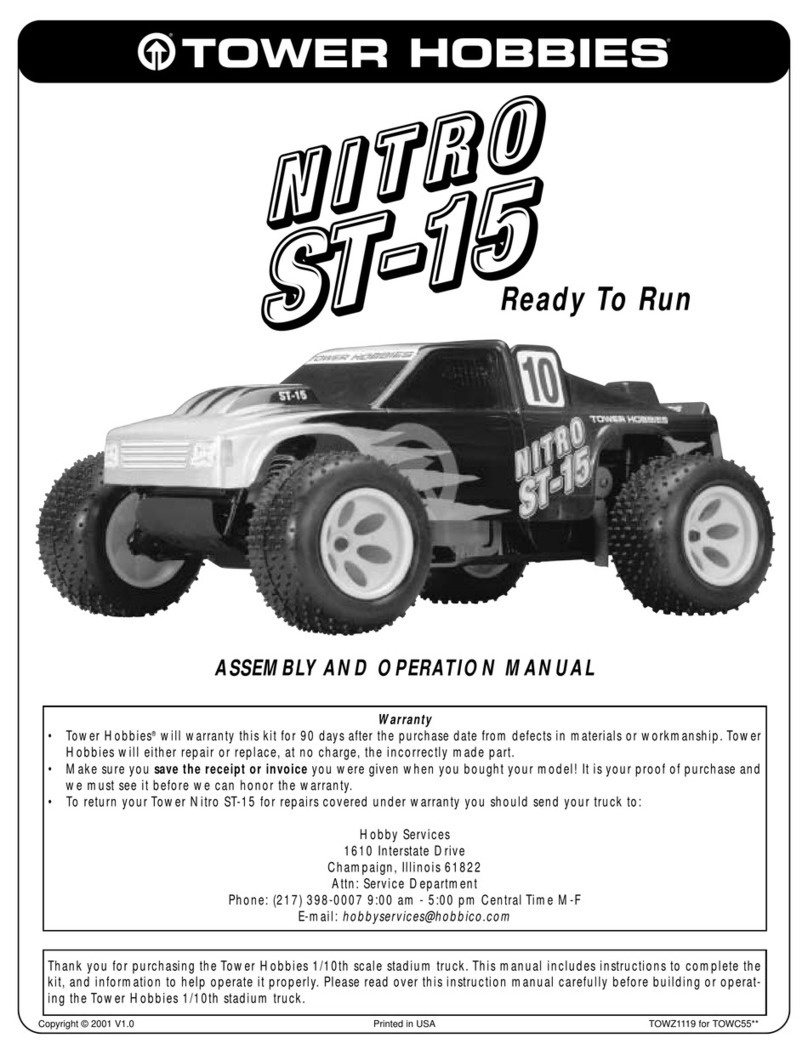 Tower Hobbies Nitro ST-15 Instructions d'installation et d'utilisation