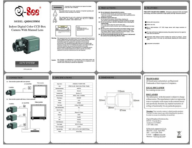 Q-See QSDS13358M Manuel utilisateur