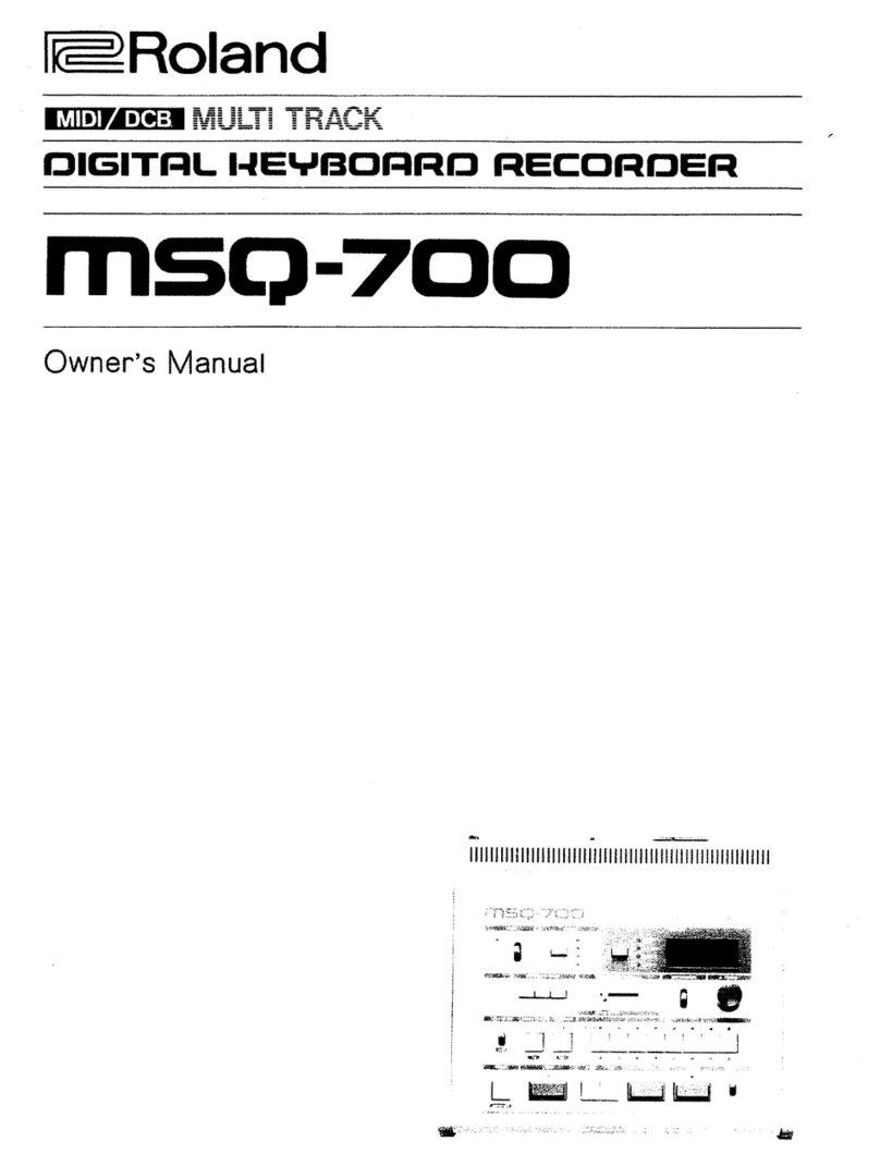 Roland MSQ-700 Manuel utilisateur