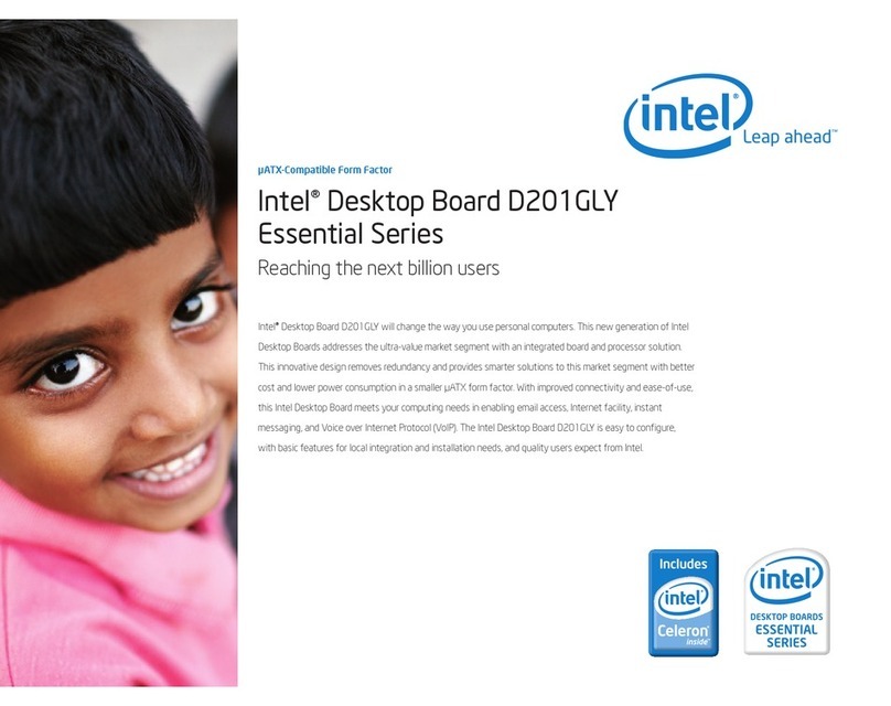 Intel D201GLY - Desktop Board Motherboard Manuel utilisateur
