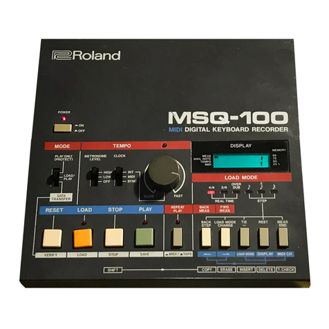 Roland MSQ-100 Manuel utilisateur