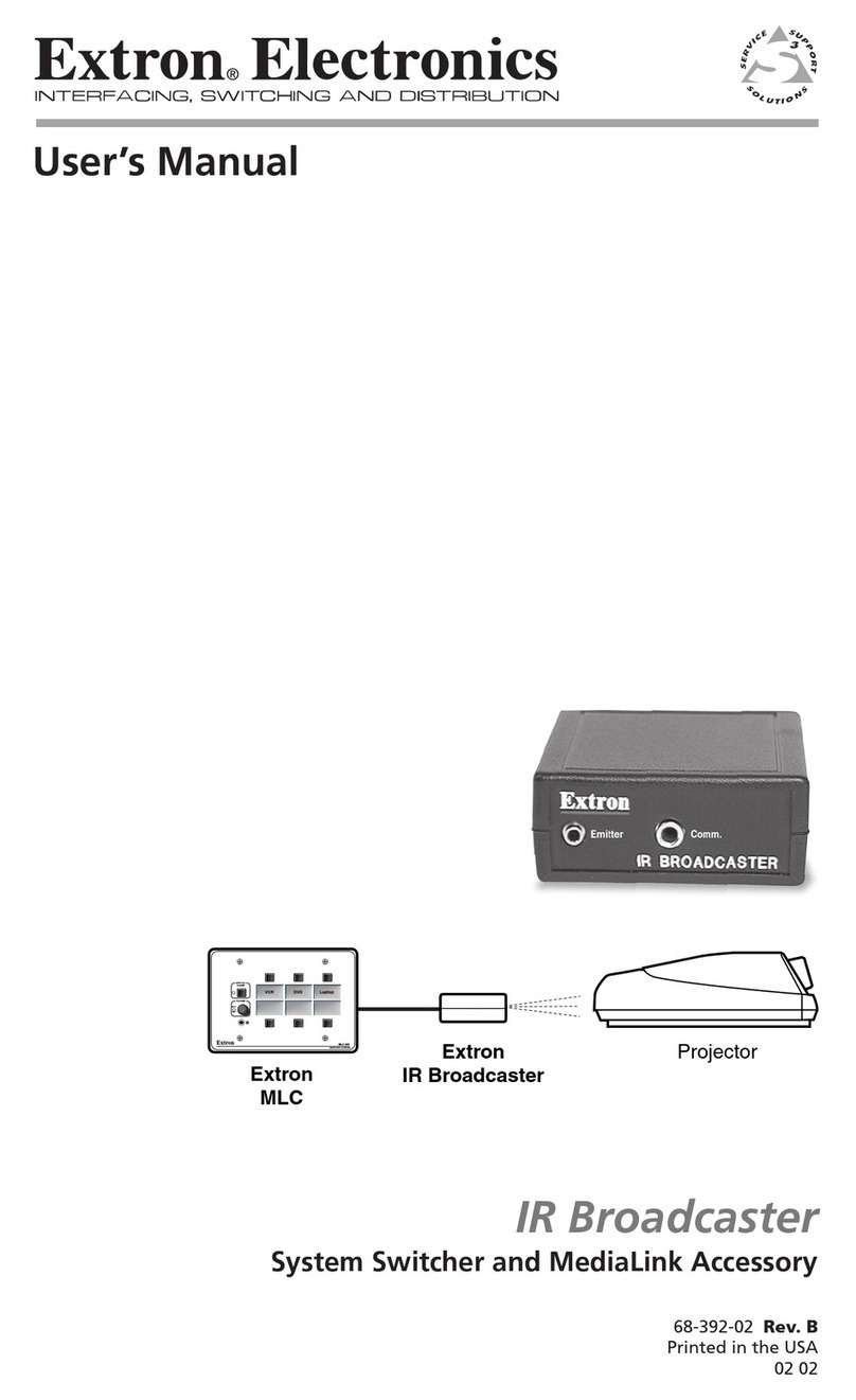 Extron electronics IR Broadcaster Manuel utilisateur