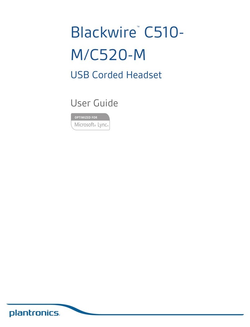 Plantronics Blackwire C510- M Manuel utilisateur Plantronics Blackwire C510- M Manuel utilisateur