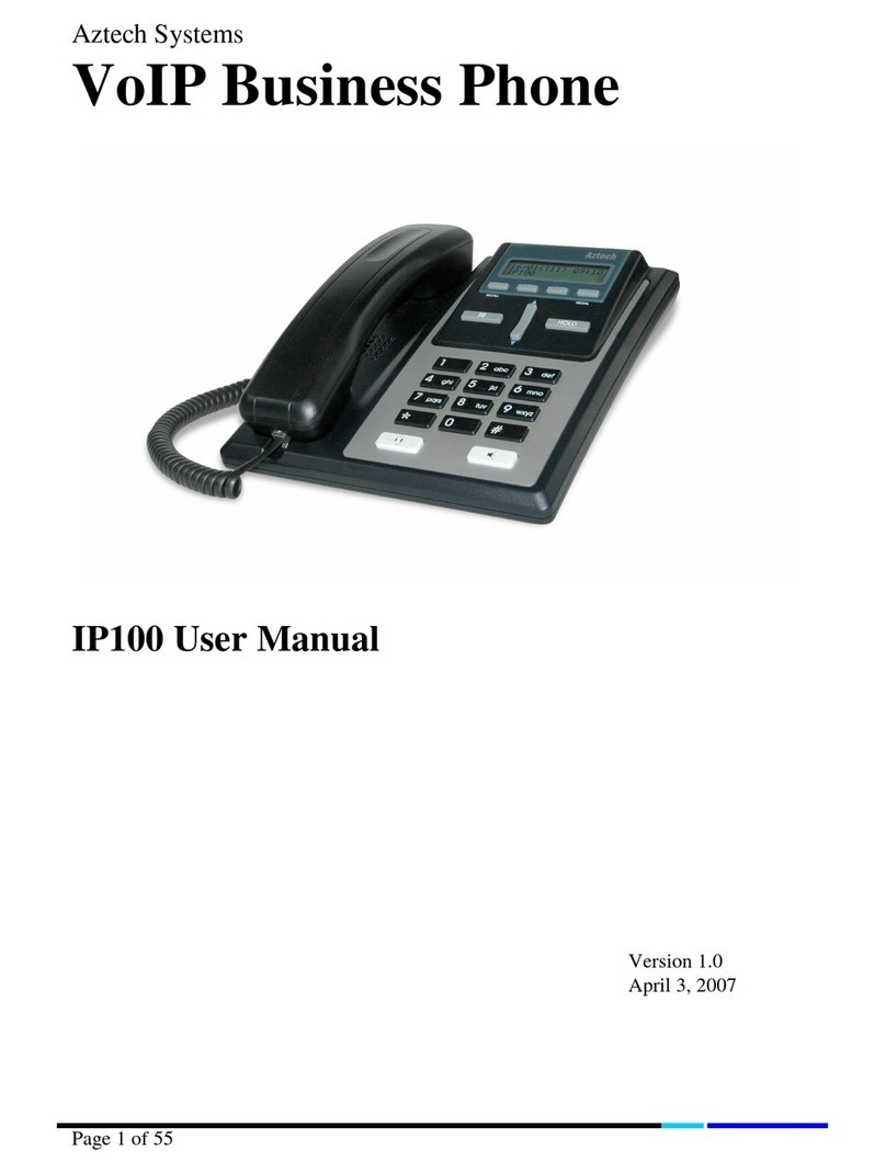 Aztech IP100 Manuel utilisateur