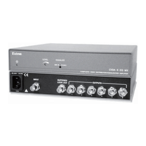 Extron electronics CVDA 6 EQ MX Manuel utilisateur