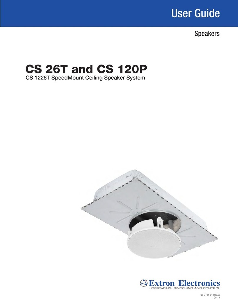 Extron electronics CS 26T Manuel utilisateur