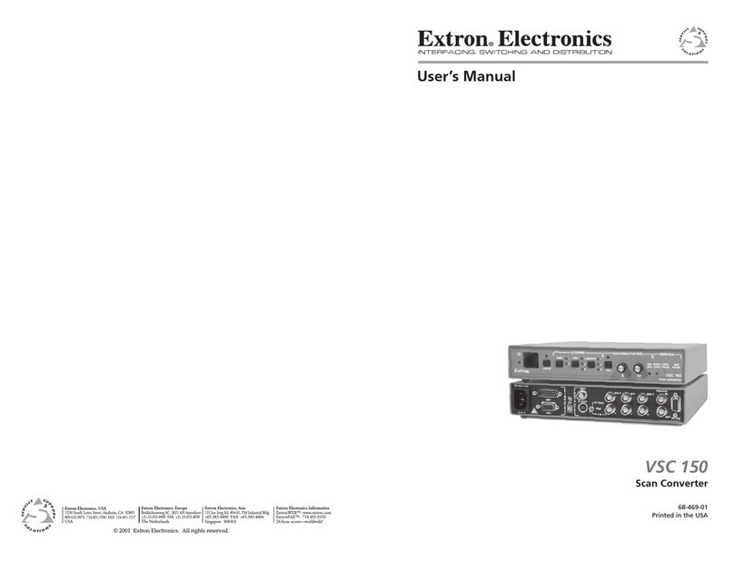 Extron electronics VSC 150 Manuel utilisateur