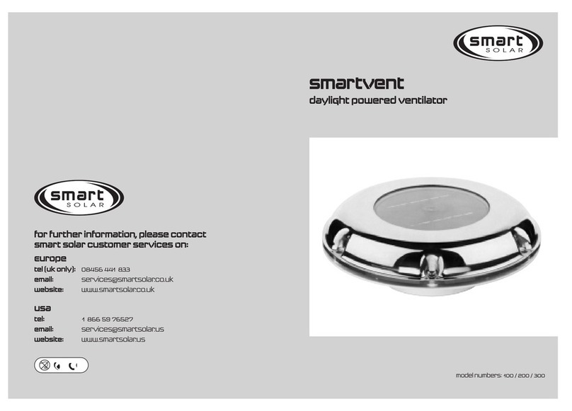 Smart Solar Smartvent 100 Manuel utilisateur