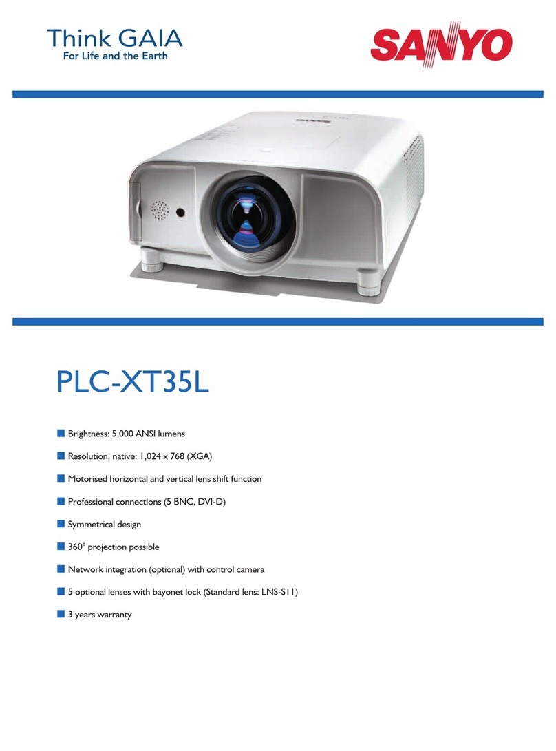 Sanyo PLC-XT35L Manuel utilisateur