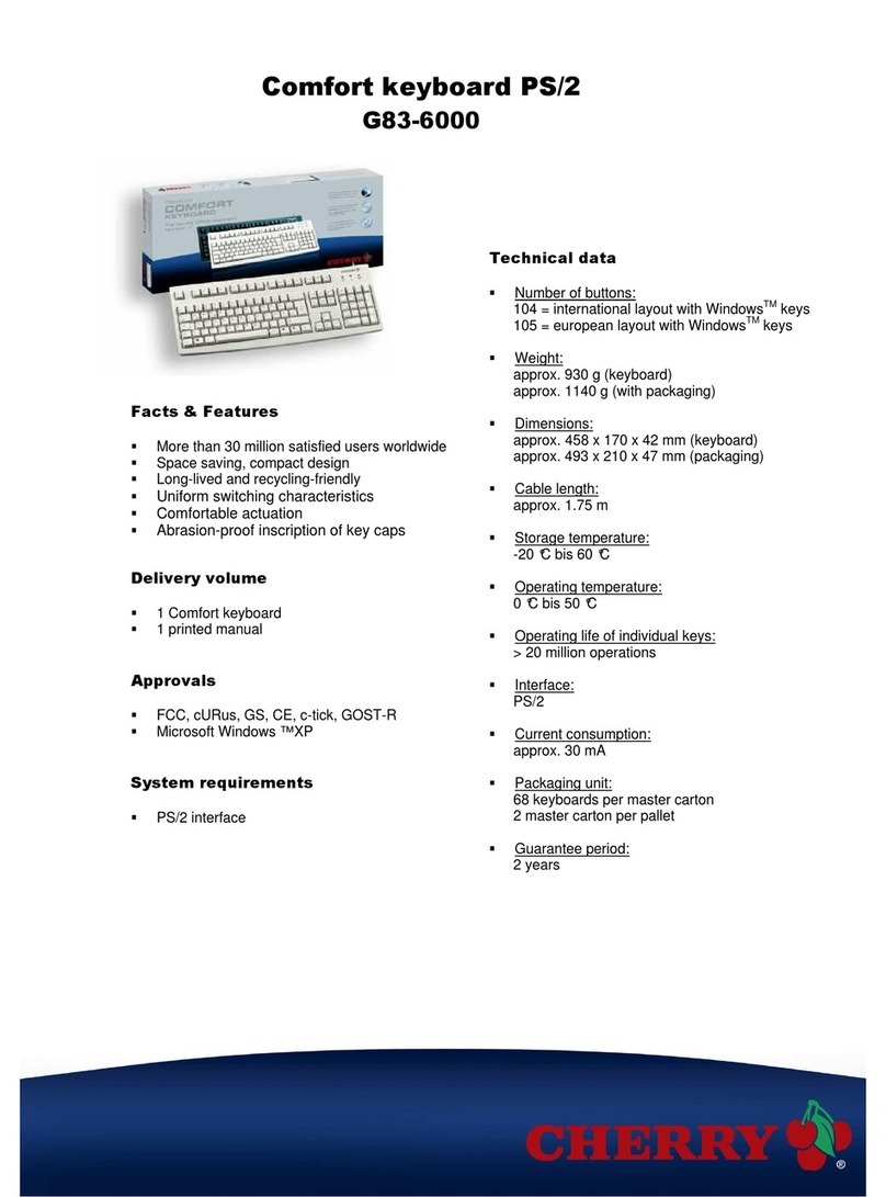 Cherry G83-6000 Manuel utilisateur
