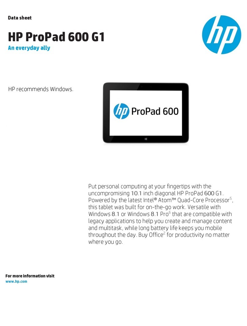 HP ProPad 600 G1 Manuel utilisateur