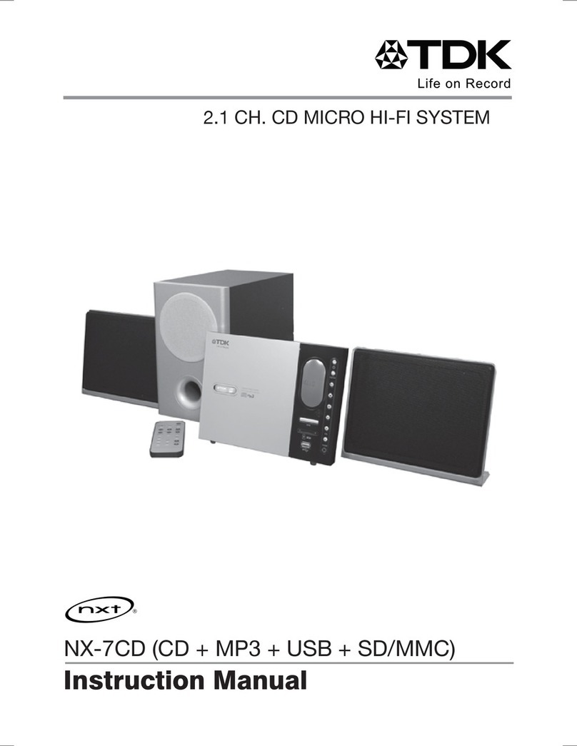 TDK NX-7CD Manuel utilisateur