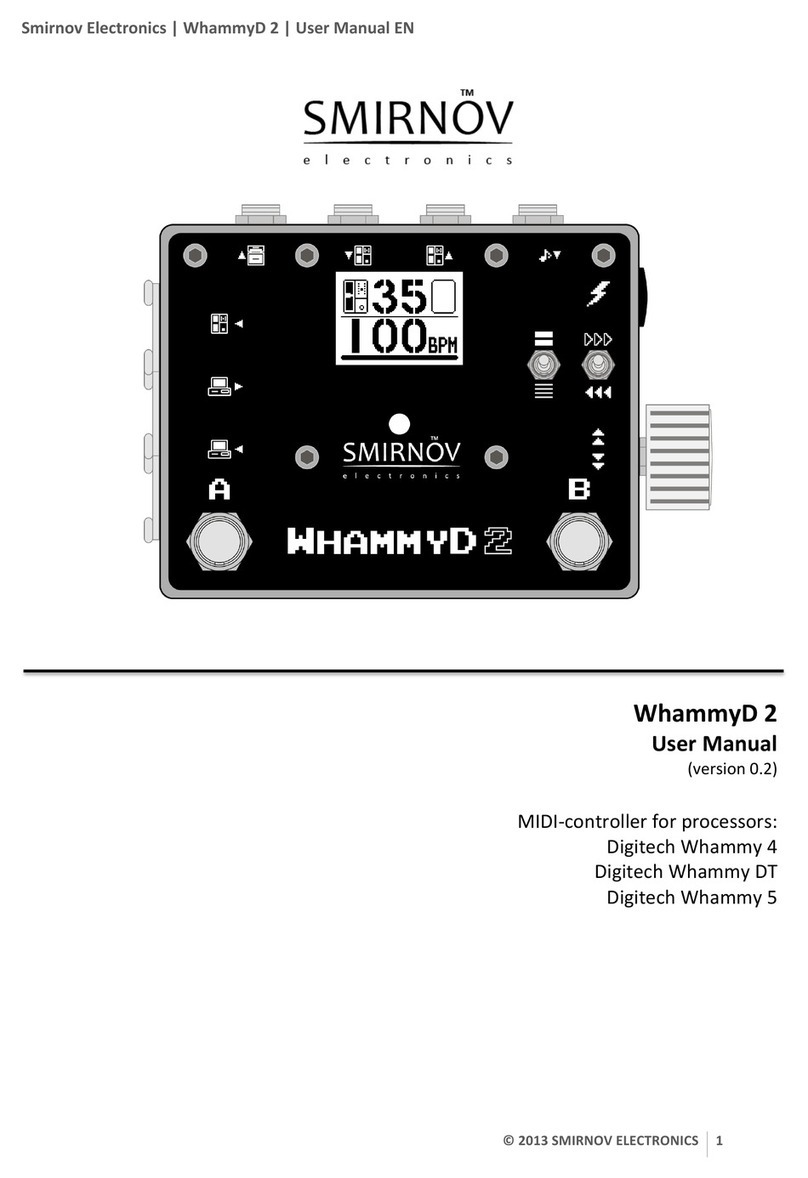 Smirnov Electronics WhammyD 2 Manuel utilisateur