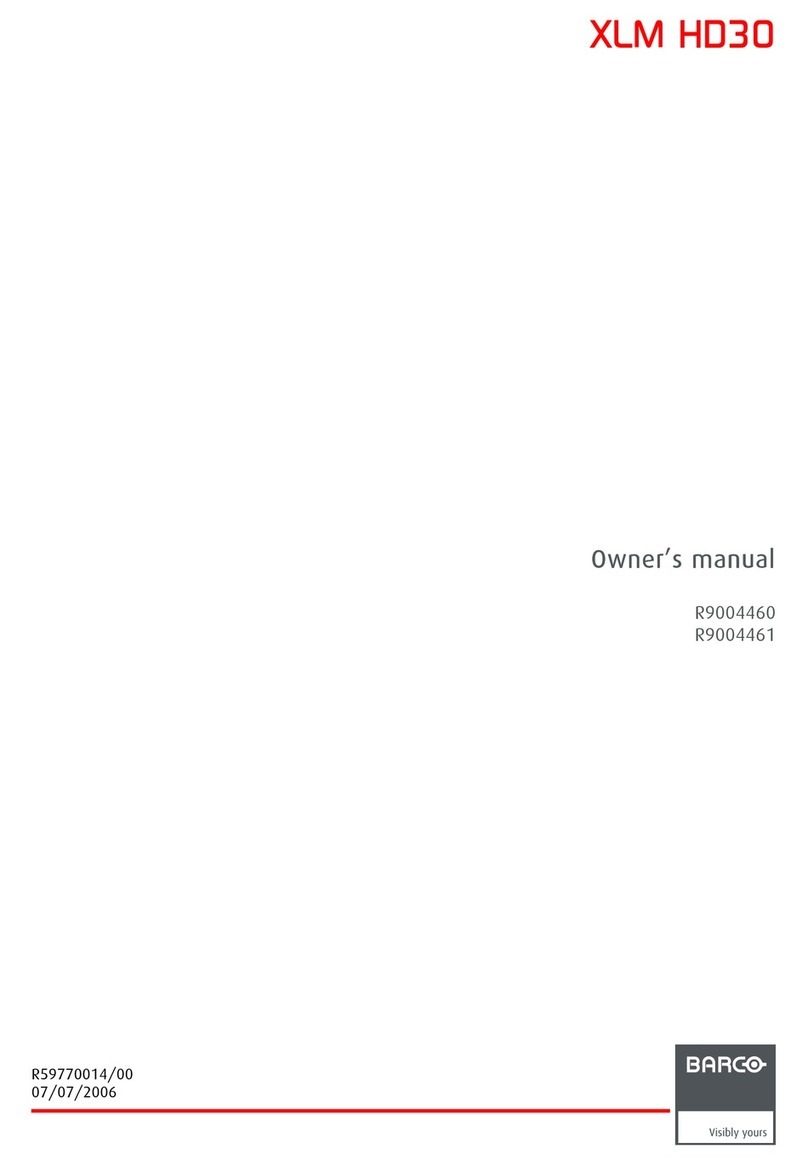 Barco R9004460 Manuel utilisateur