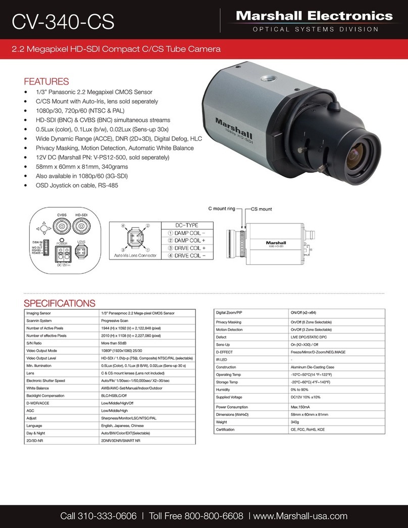 Marshall Electronics CV-340-CS Manuel utilisateur