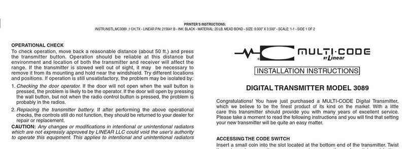 Multi-code 3089 Manuel utilisateur
