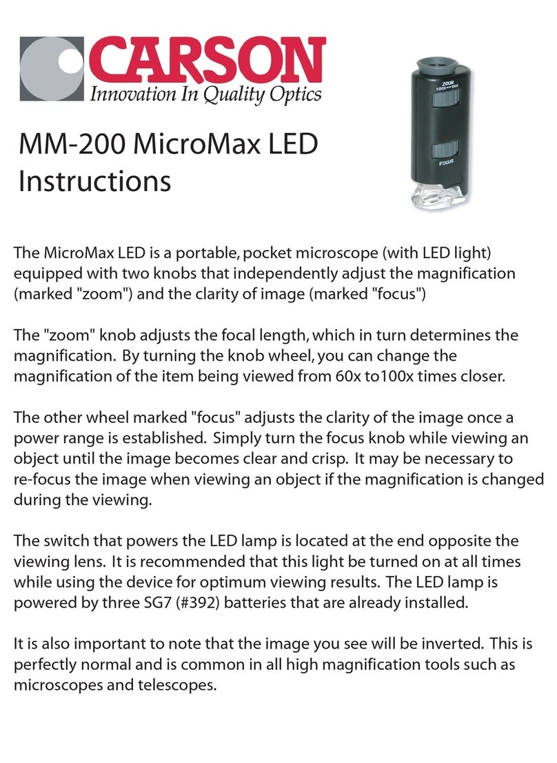 Carson MM-200 MicroMax LED Manuel utilisateur