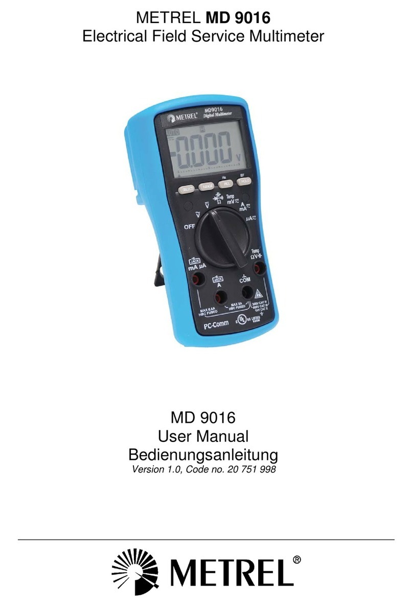 METREL MD 9016 Manuel utilisateur