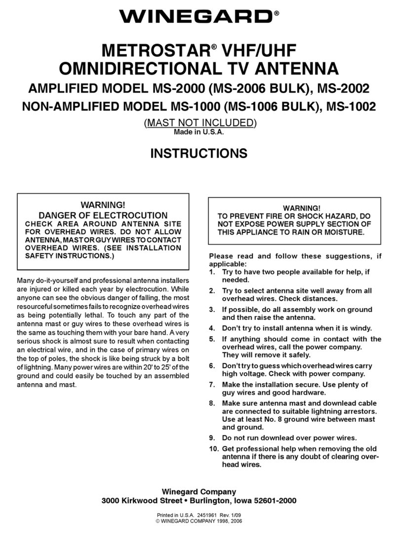 Winegard MS-1002 Manuel utilisateur