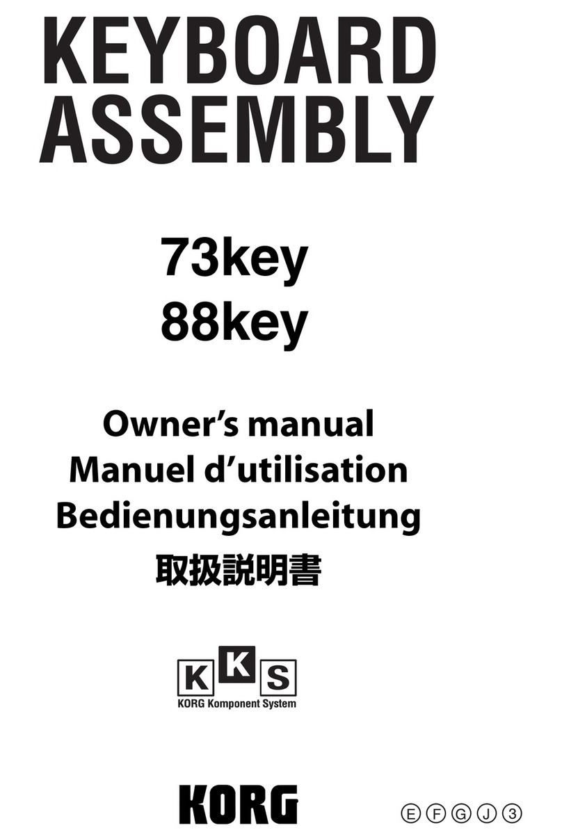 Korg 73key Manuel utilisateur Korg 73key Manuel utilisateur