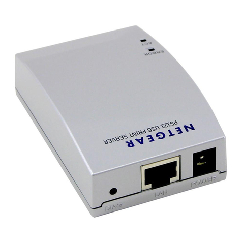 NETGEAR PS121v2 - USB Mini Print Server Manuel utilisateur