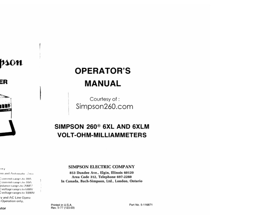 Simpson 464 Manuel utilisateur