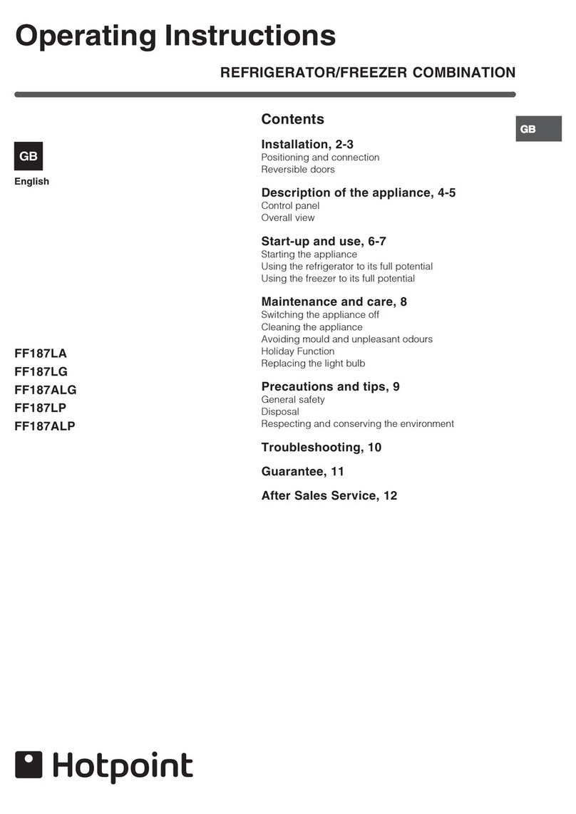 Hotpoint FF187LA Manuel utilisateur