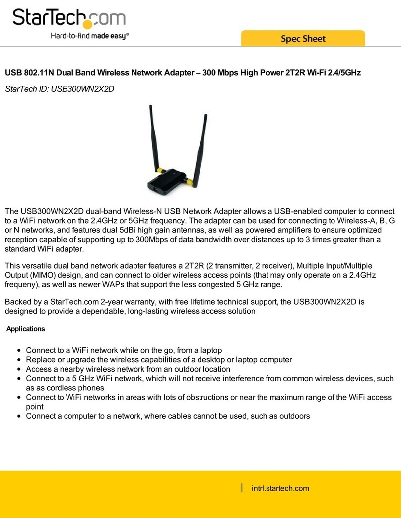 StarTech.com USB300WN2X2D Manuel du système