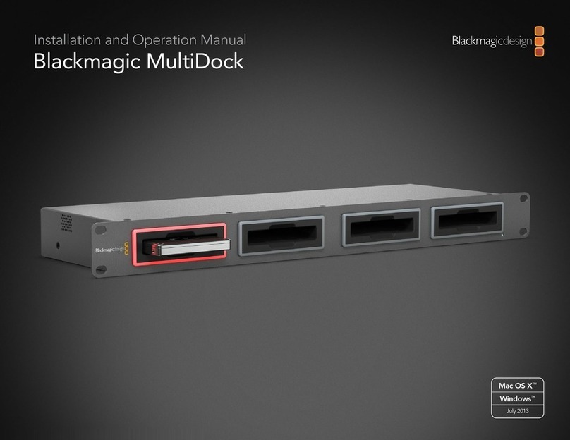 Blackmagicdesign MultiDock Manuel utilisateur
